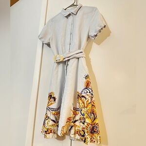 100% Linen Joie Dress with Belt